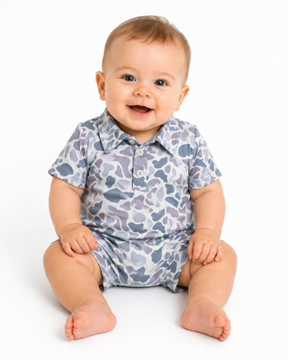 Baby Neutral Camo Romper