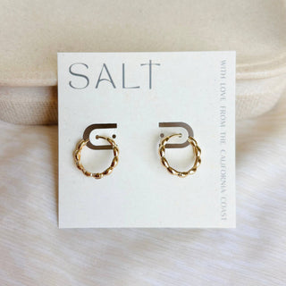 Salt Wavy Hoop Earrings