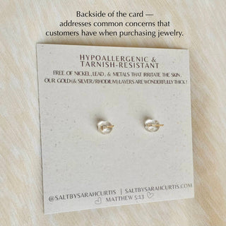 Salt Marquise Diamond Stud Earrings