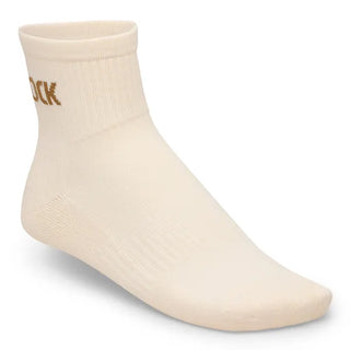 Birkenstock Cotton Crew Ankle Socks in Eggshell