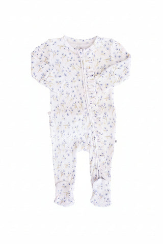 Caden Lane Baby Blakes Blooms Ruffle Footie