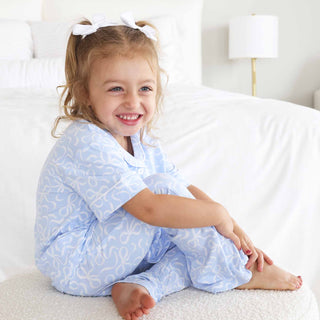 Caden Lane Girls Flare Bows Lounge Set