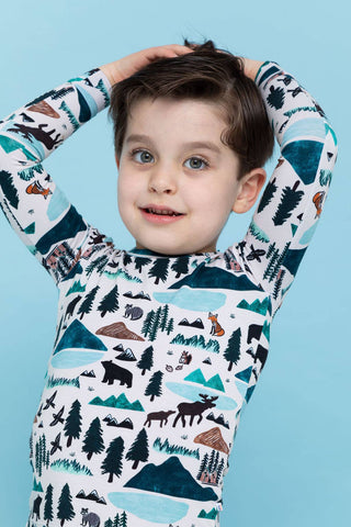 Bird and Bean Kids Wild Mountain Pajamas