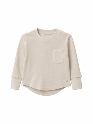 Little Bipsy Baby Boys Cream Waffle Top