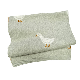 Viverano Duck Waddle Organic Jacquard Blanket