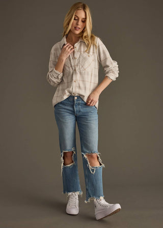 Panache Apparel Andrea Plaid Button Up