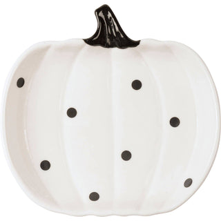 Polka Dot Pumpkins Plate Set