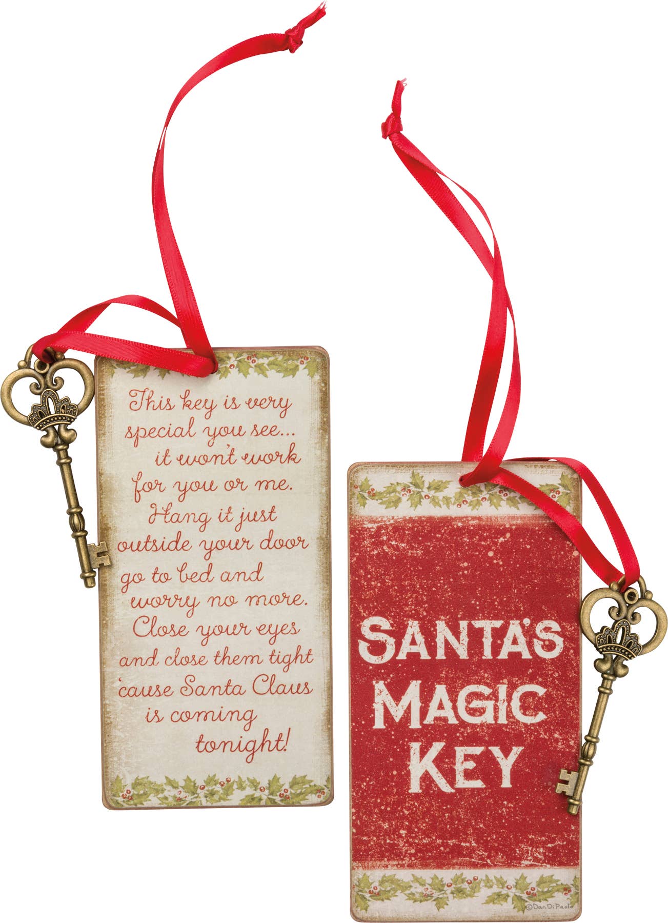 Vintage Santas Magic Key Ornament - Thumbnail 2