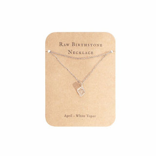 Sugarboo Sterling Silver Raw Birthstone Necklaces
