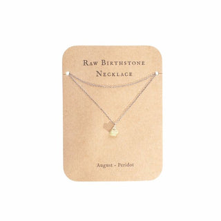 Sugarboo Sterling Silver Raw Birthstone Necklaces