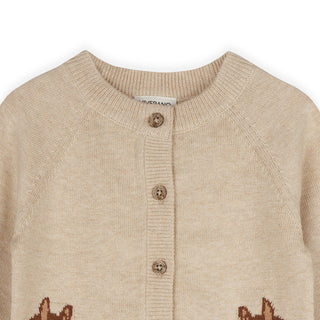 Viverano Baby Horse Jacquard Cardigan
