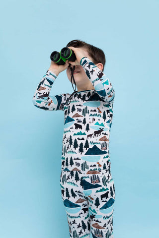 Bird and Bean Kids Wild Mountain Pajamas