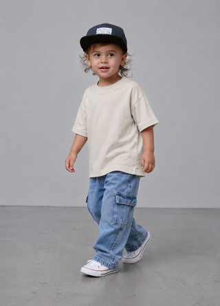 Little Bipsy Boys Cream Bamboo Tee