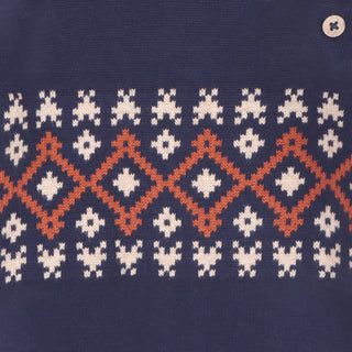 Viverano Fair Isle Raglan Sleeve Pullover Sweater