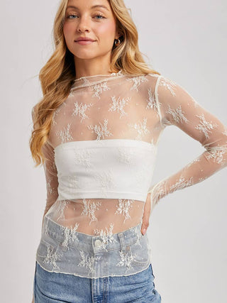 Ginny Floral Lace Top