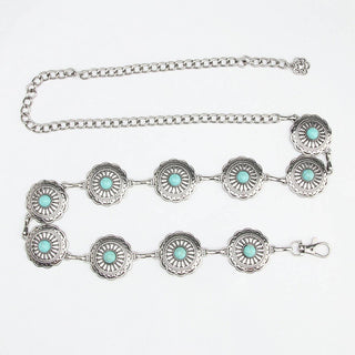 Vintage Turquoise Chain Belts