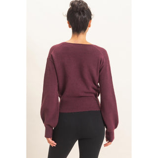 Candice V Warp Sweater