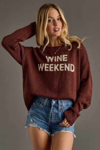 Panache Apparel Jana Wine Weekend Sweater