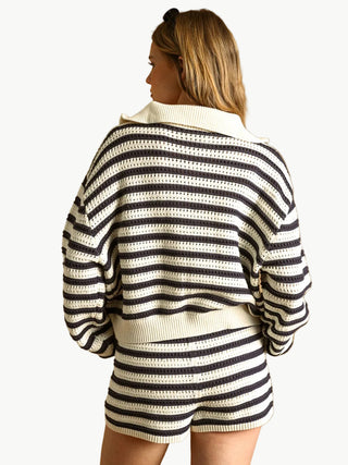 Andrea Knit Stripe Pullover
