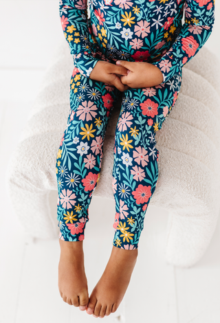 Bird and Bean Girls Maren Floral Pajamas