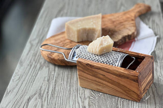 Verve Italian Olivewood Box Cheese Grater