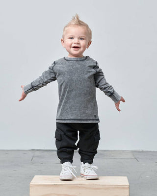 Little Bipsy Baby Boy Washed Long Sleeve Tee