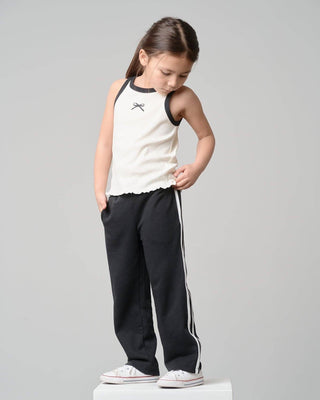 Little Bipsy Girls Bow Ribbed Tank