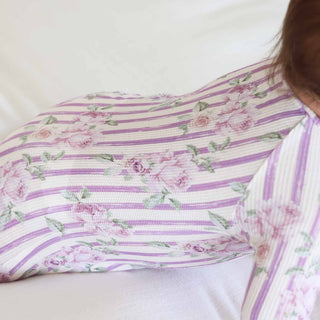 Caden Lane Baby Lilas Lilacs Zip Romper