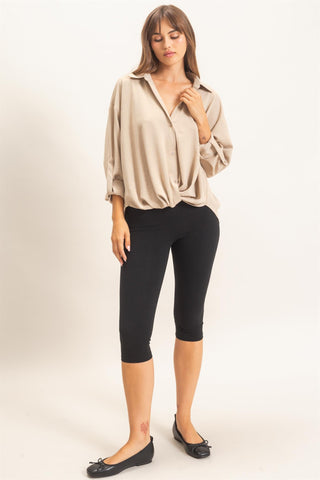 Ashlynn Dolman Button Top