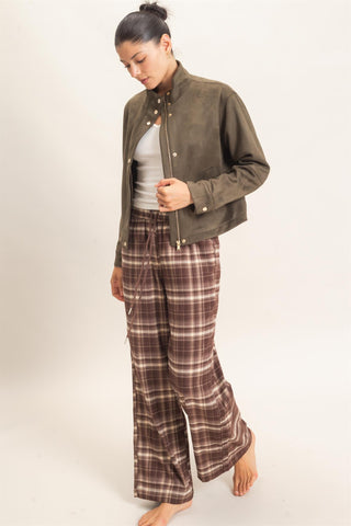 Selene Suede Snap Jacket