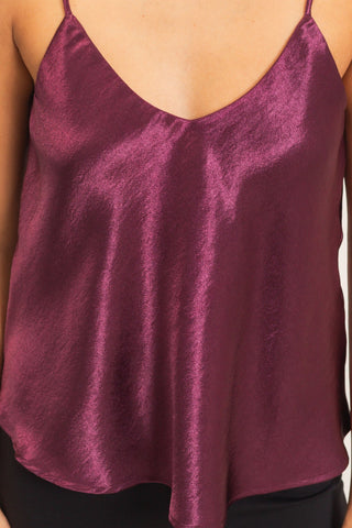 Talia Satin Cami Top