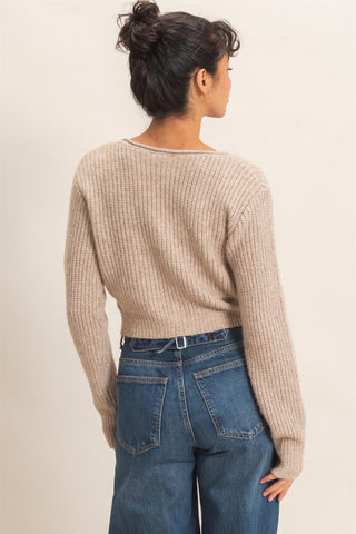 Finley Cropped Sweater Cardigan