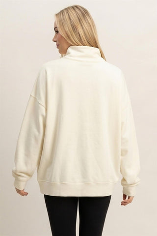 Candice Button Front Sweatshirt
