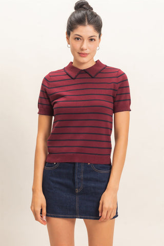Cynthia Polo Collar Sweater