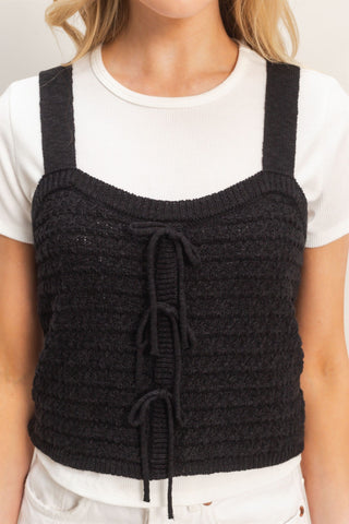 Heather Textured Knit Tank