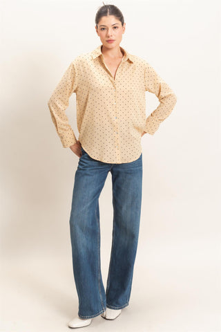 Diane Polka Dot Button Up