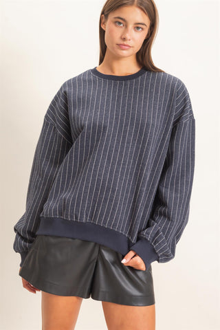 Jennifer Navy Sweater