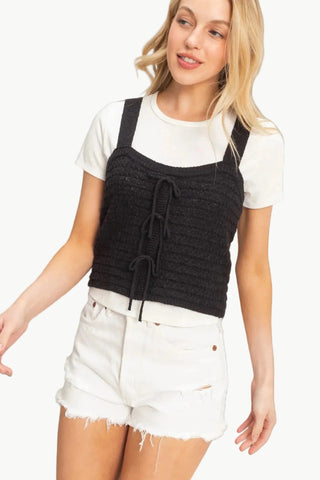 Heather Textured Knit Tank
