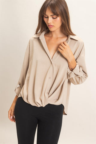 Ashlynn Dolman Button Top