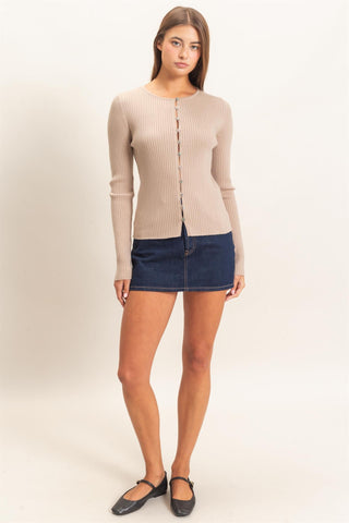 Raine Button Front Cardigan