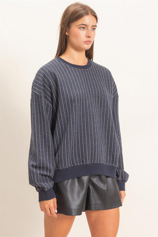 Jennifer Navy Sweater
