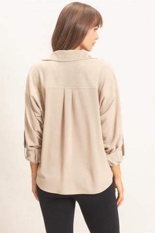 Ashlynn Dolman Button Top