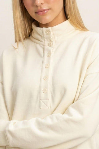Candice Button Front Sweatshirt