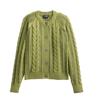 Pendleton Cotton Cable Knit Cardigan