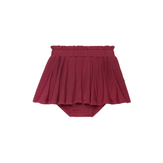 Posh Peanut Baby Burgundy Rose Skirted Bloomer