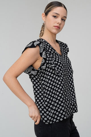 Vero Moda Simi Cap Sleeve Top