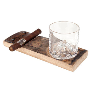 Cigar Whiskey Barrel Tray