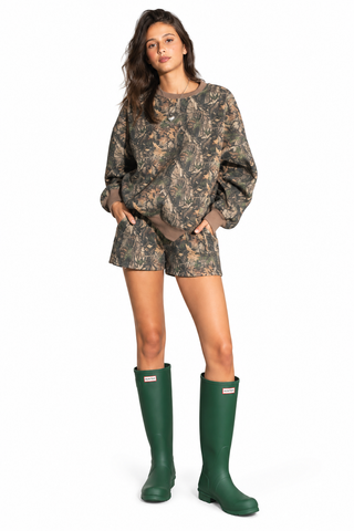 Moorie Cloud Fleece Mid Rise Shorts