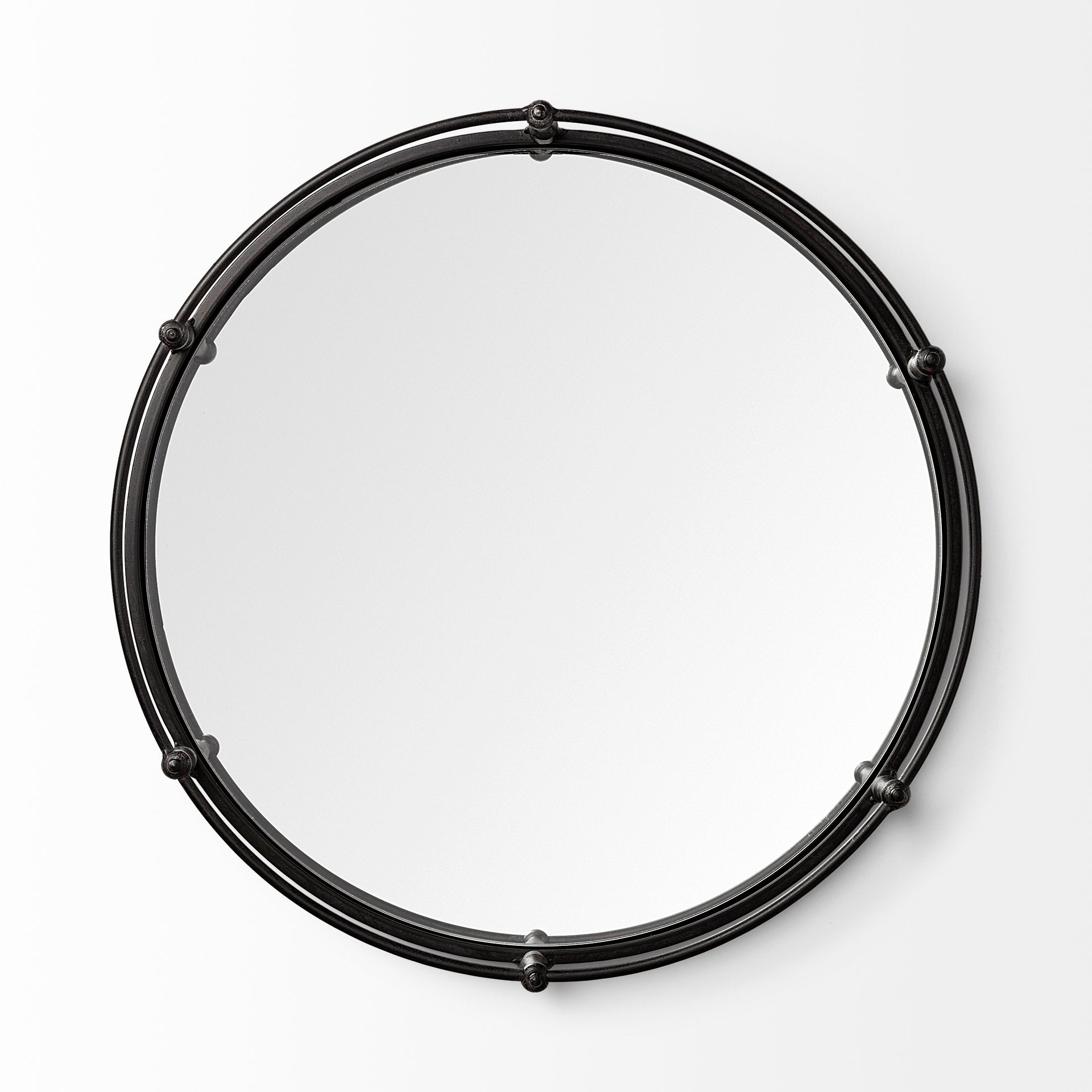 Mercana Kimbel Mirrored Base Round Tray