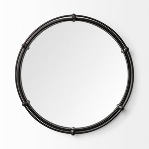 Mercana Kimbel Mirrored Base Round Tray